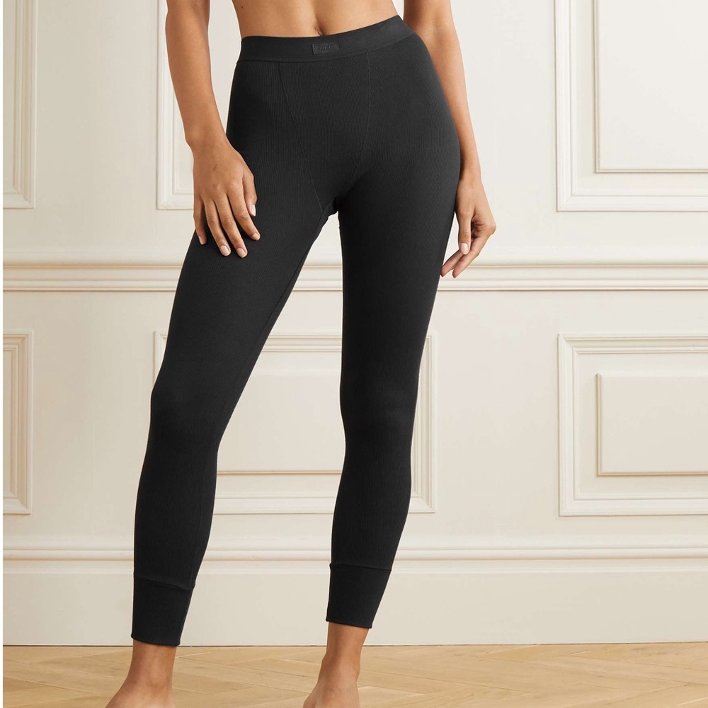 SKIMS Cotton Ribbed Leggings - Size S